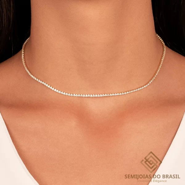 Choker Semijoia