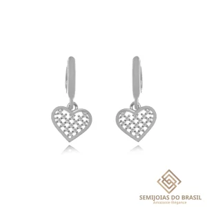 Brinco Argola Coração